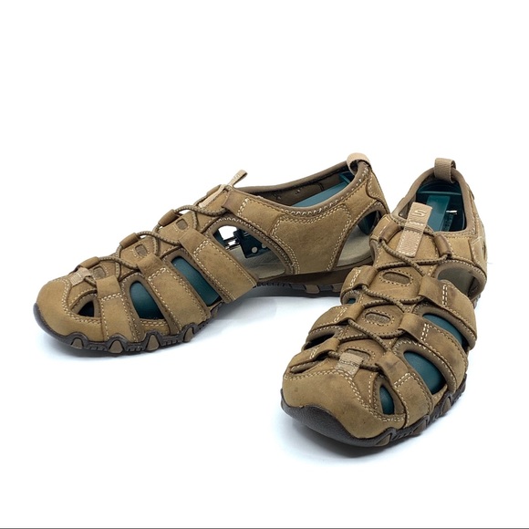 Skechers Biker Excursion Leather Sandals - Picture 1 of 8